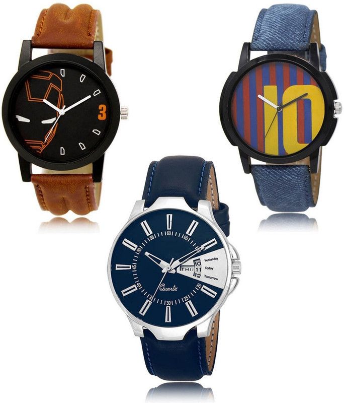 New latest Designer Combo of 3 Analog Watch - For Men LR-04-10-23