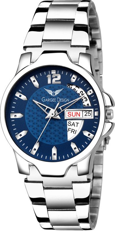 Day and Date Chain Analog Watch - For Women 1002- Blue