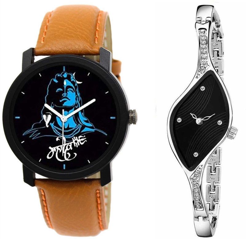 BLUE PRI. ORANGE B. & RAGA BLC Analog Watch - For Men & Women NILKANTH MAHADEV COMBO WATCH FOR MEN AND WOMEN
