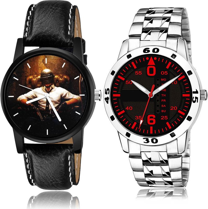 Analog Watch - For Men Brand New Designer 2 Watch Combo For Boys And Men - B439-(25-S-19)