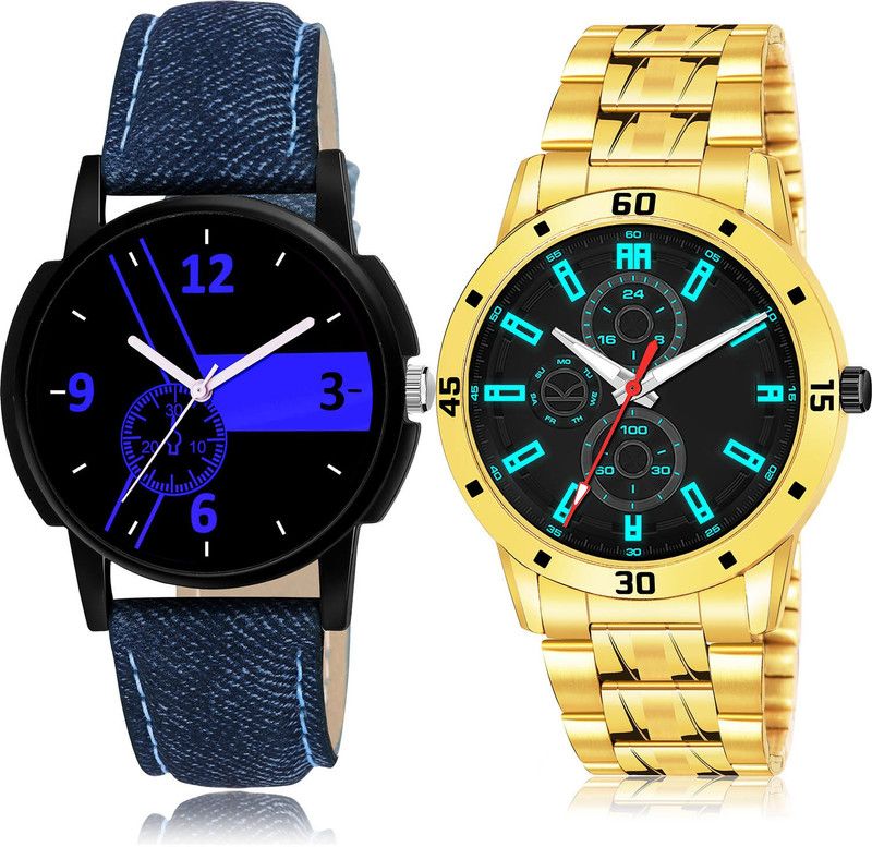 Analog Watch - For Men Treading Rich 2 Watch Combo For Boys And Men - B7-(63-S-21)