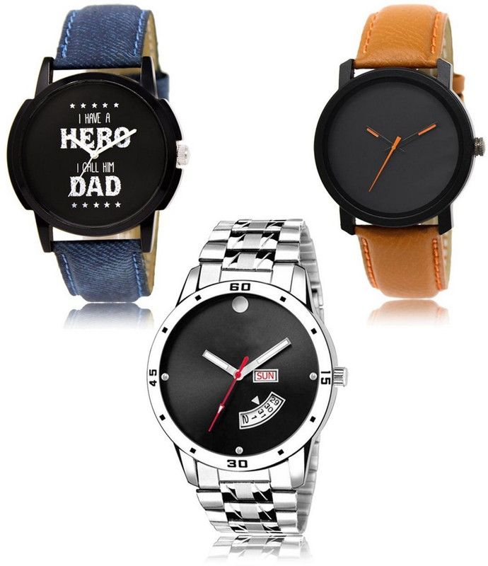 New latest Designer Combo of 3 Analog Watch - For Men LR-07-20-104
