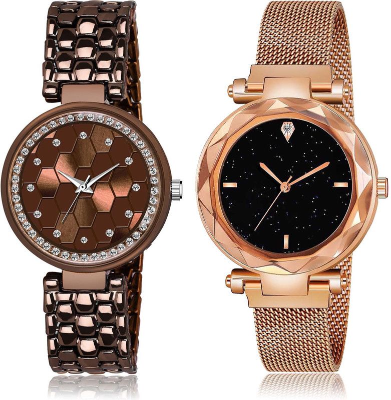 combo watch Analog Watch - For Men & Women Latest Luxury Bangle And Magnet Combo Watch For Girls And Women - GL271-GC5