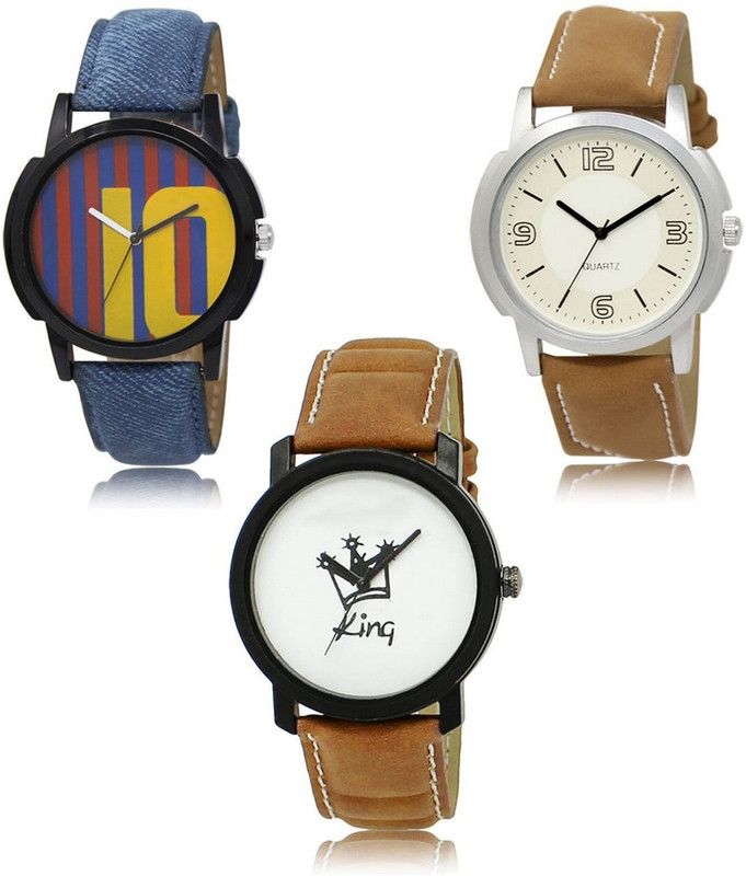 New latest Designer Combo of 3 Analog Watch - For Men LR-10-16-18