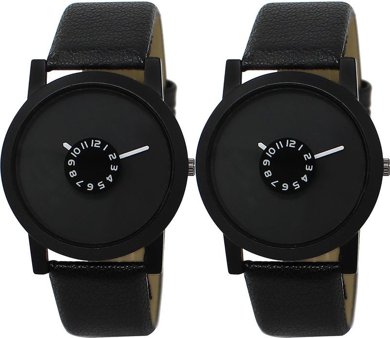 combo watch Analog Watch - For Girls Treading Wrist Analogue Black Color Boys And Men Watch - BL46.25-BL46.25 (Combo Of 2 )