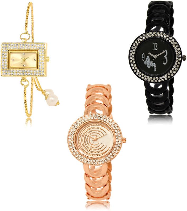New latest Designer Combo of 3 Analog Watch - For Women LR247-LR201-LR202