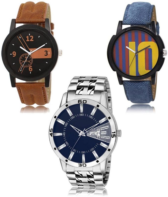 New latest Designer Combo of 3 Analog Watch - For Men LR-01-10-102