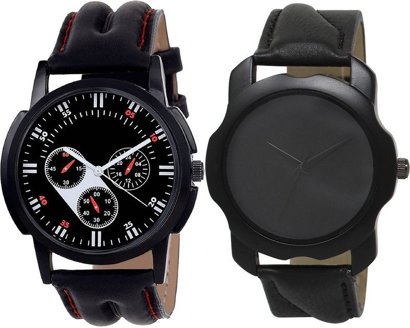 combo watch Analog Watch - For Girls Best Collection Analogue Black Color Boys And Men Watch - B104-BL46.22 (Combo Of 2 )