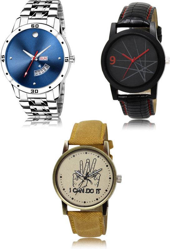 New latest Designer Combo of 3 Analog Watch - For Men 105-08-30