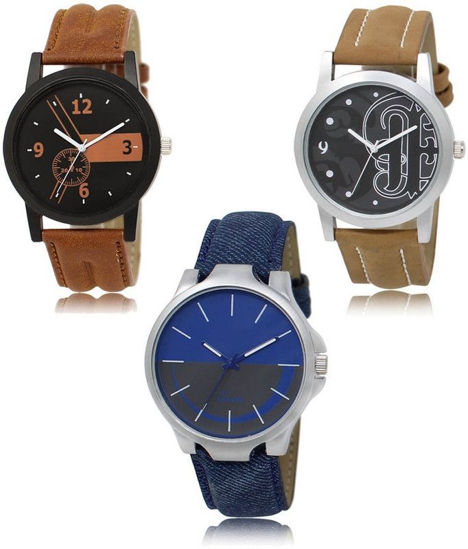 New latest Designer Combo of 3 Analog Watch - For Men LR-01-14-24