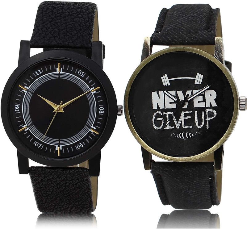 combo watch Analog Watch - For Men Contemporary Diwali Never Give Up Combo Watch For Boys And Men - BL46.48-BL46.27