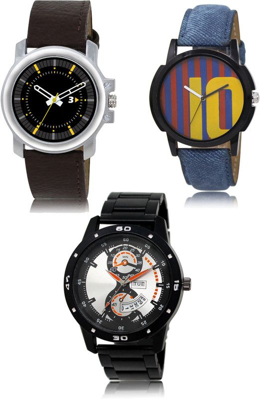 New latest Designer Combo of 3 Analog Watch - For Men 44-10-107