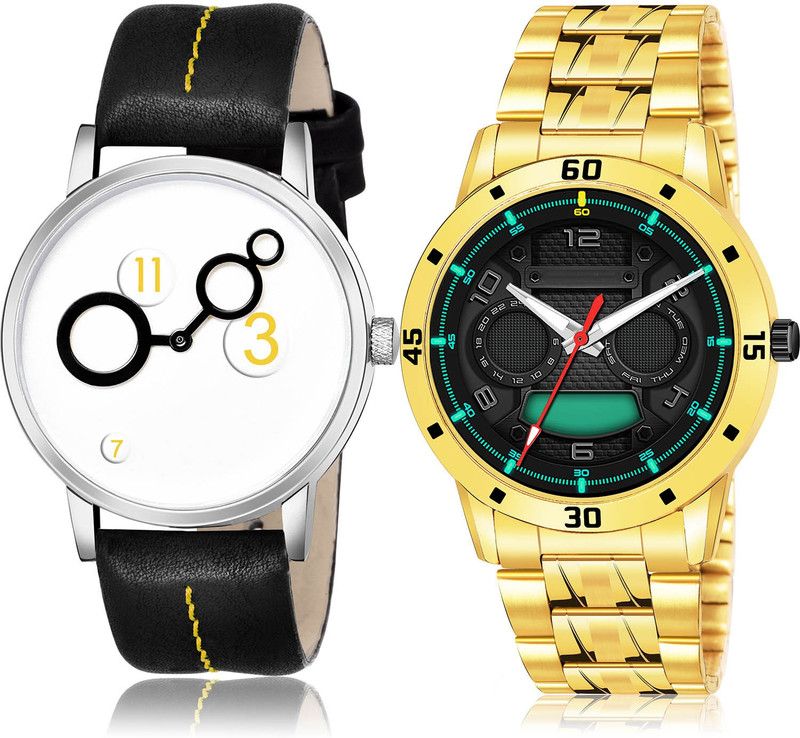 Analog Watch - For Men Brand New Chronograph 2 Watch Combo For Boys And Men - BM14-(57-S-21)