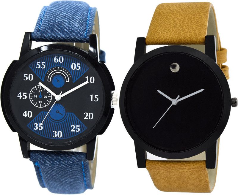 combo watch Analog Watch - For Girls Modern Rich Analogue Blue And Brown Color Boys And Men Watch - BL46.2-B59