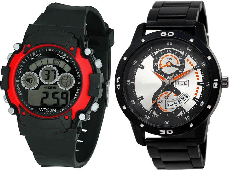 combo watch Analog Watch - For Girls New Love Kids And Day And Date Analogue Black Color Boys And Men Watch - B5-BL46.107 (Combo Of 2 )