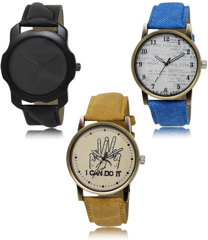 New latest Designer Combo of 3 Analog Watch - For Men LR-22-28-30