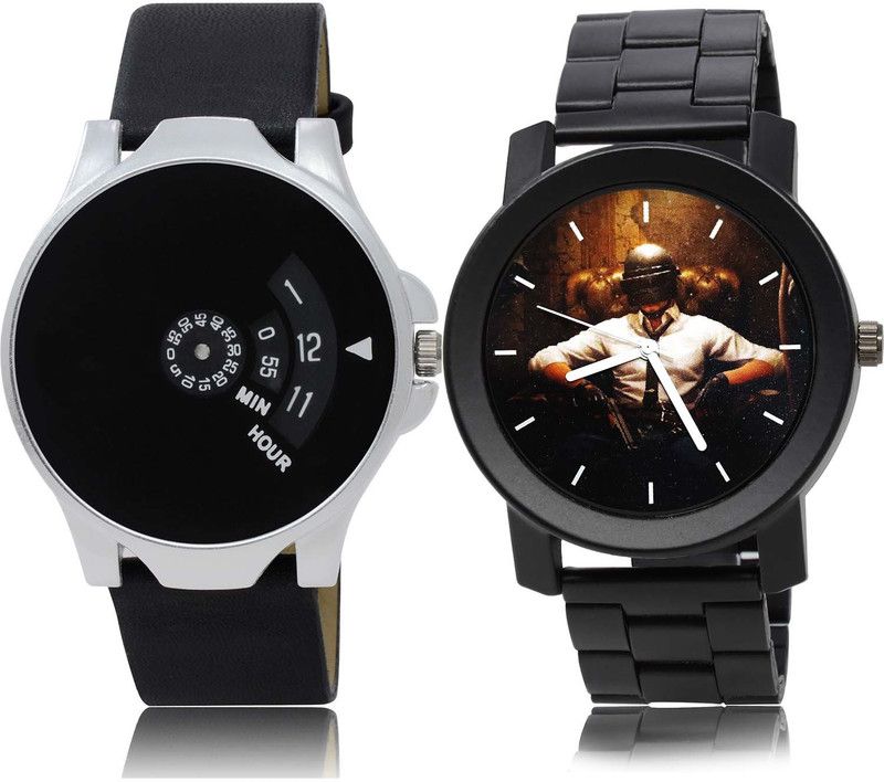combo watch Analog Watch - For Men Best Italian Designer Speedometer And Pubg Military Army Chain Watch Combo Watch For Boys And Men - BO52-B452