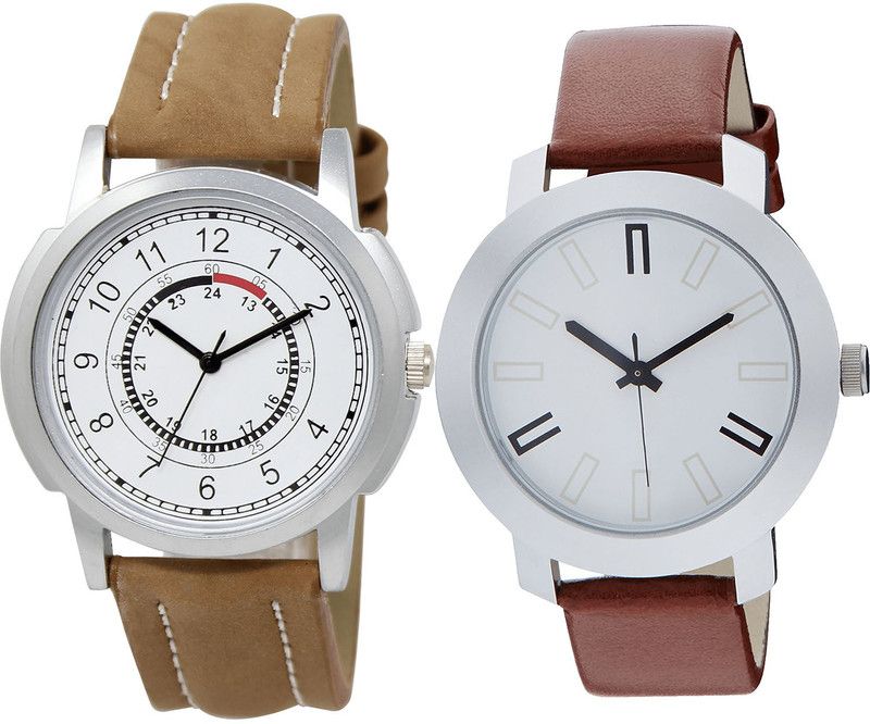 combo watch Analog Watch - For Girls Modish Party Wedding Analogue Brown Color Boys And Men Watch - BL46.17-B44 (Combo Of 2 )