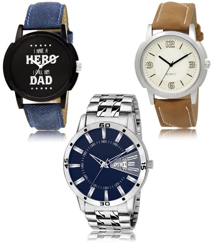 New latest Designer Combo of 3 Analog Watch - For Men -07-16-102