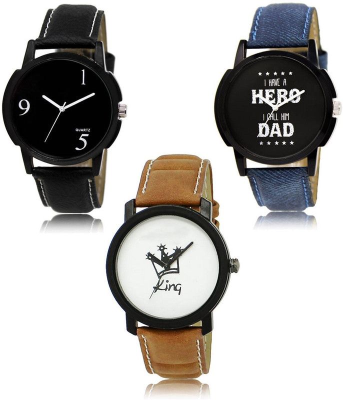 New latest Designer Combo of 3 Analog Watch - For Men LR-06-07-18