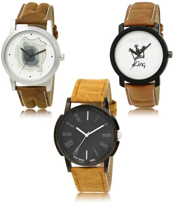 New latest Designer Combo of 3 Analog Watch - For Men LR-09-18-19