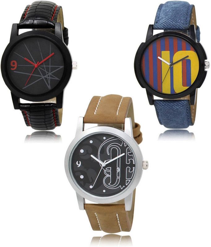 New latest Designer Combo of 3 Analog Watch - For Men LR-08-10-14