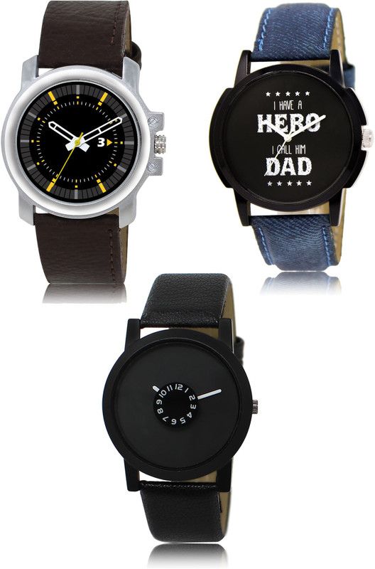 New latest Designer Combo of 3 Analog Watch - For Men 44-07-25