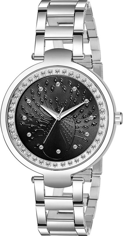 Analog Watch - For Girls Diamond Cut Designer Stainless Steel