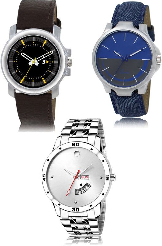 New latest Designer Combo of 3 Analog Watch - For Men 44-24-103
