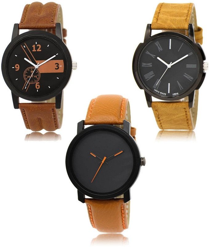 New latest Designer Combo of 3 Analog Watch - For Men LR-01-19-20