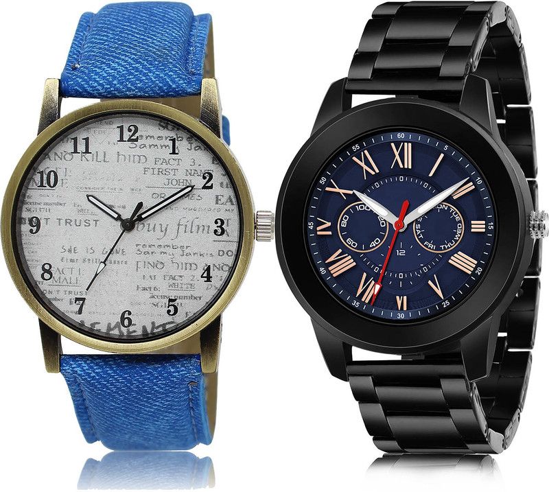 Analog Watch - For Men New Quartz 2 Watch Combo For Boys And Men - BL46.28-(62-S-20)