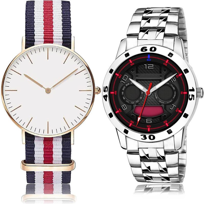 Analog Watch - For Men Classical Fashion 2 Watch Combo For Boys And Men - BC5-(59-S-19)