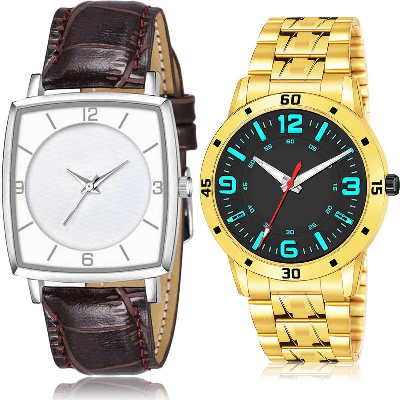 Analog Watch - For Men Best Fancy 2 Watch Combo For Boys And Men - BW504-(46-S-21)