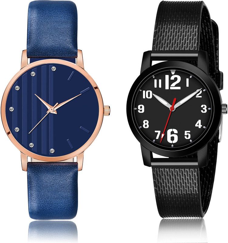 Analog Watch - For Women Contemporary 3D Design 2 Watch Combo For Women And Girls - GM325-(53-L-10)