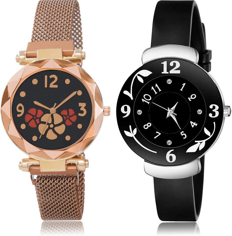 Analog Watch - For Women Latest Quartz 2 Watch Combo For Women And Girls - G653-G24