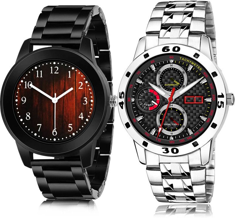 Analog Watch - For Men New Gift 2 Watch Combo For Boys And Men - B661-(60-S-19)