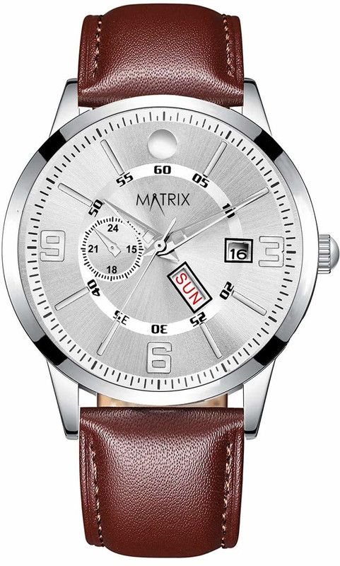 Big Bang Silver & Brown Analog Watch - For Men & Women Day & Date Analog