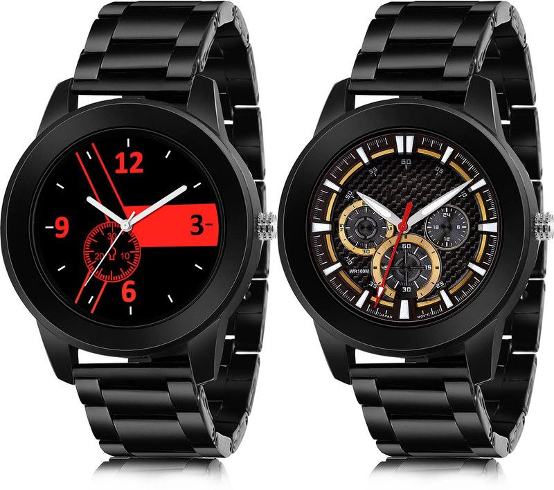 Analog Watch - For Men Classical Valentine 2 Watch Combo For Boys And Men - B690-(72-S-20)