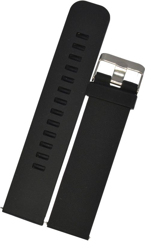 SURU Elite Quick Release T187 22 mm Silicone Watch Strap  (Black)