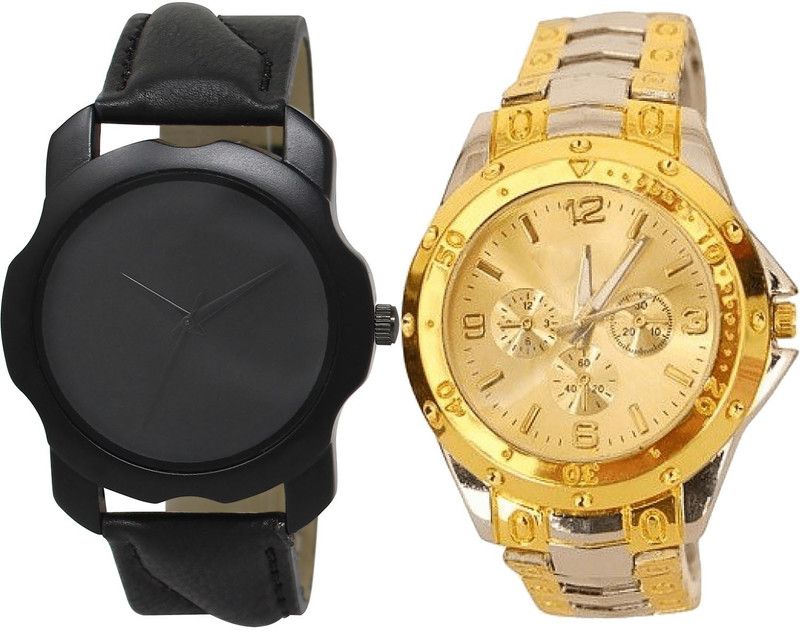 combo watch Analog Watch - For Girls Modern Professional Analogue Black And Silver Color Boys And Men Watch - BL46.22-B75 (Combo Of 2 )