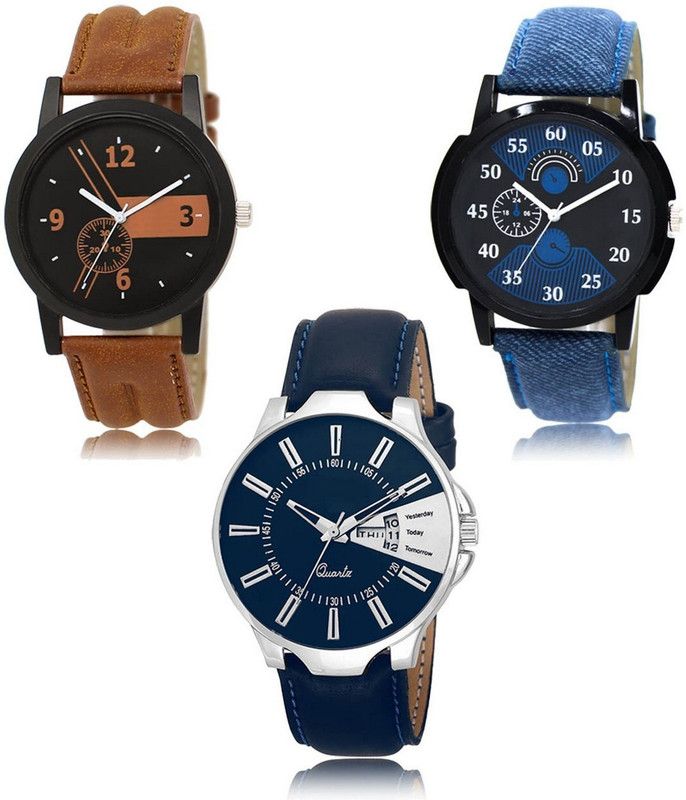 New latest Designer Combo of 3 Analog Watch - For Men LR-01-02-23