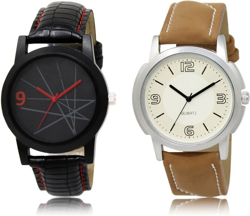 New Latest Designer Combo of 2 Analog Watch - For Men LR08-LR16