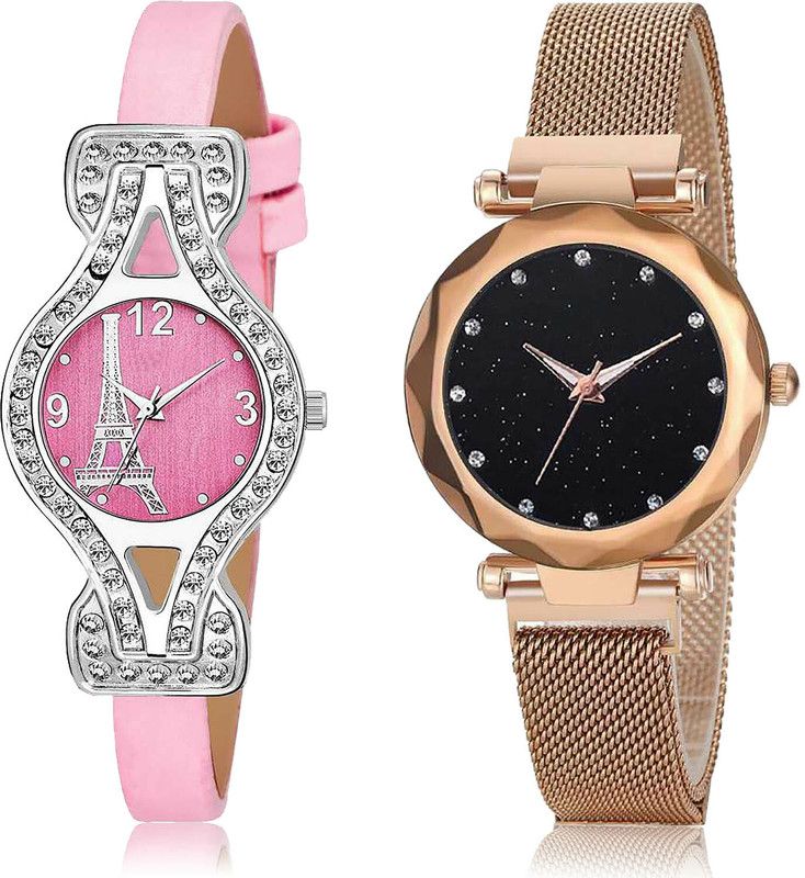 Analog Watch - For Girls Latest Designer 2 Watch Combo For Women And Girls - G623-GC9