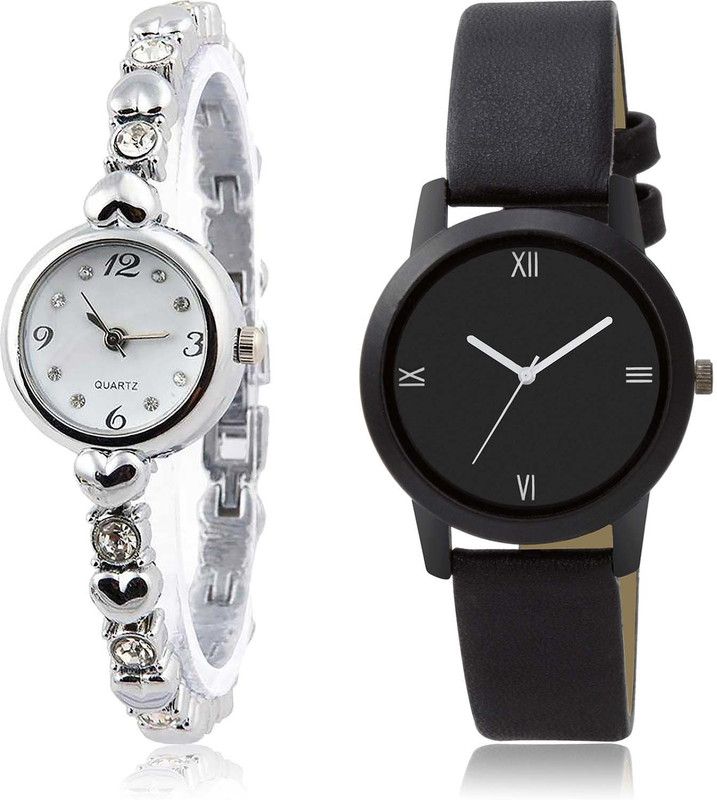 combo watch Analog Watch - For Men & Women Best Fashionable Stone Combo Watch For Girls And Women - G453-G440