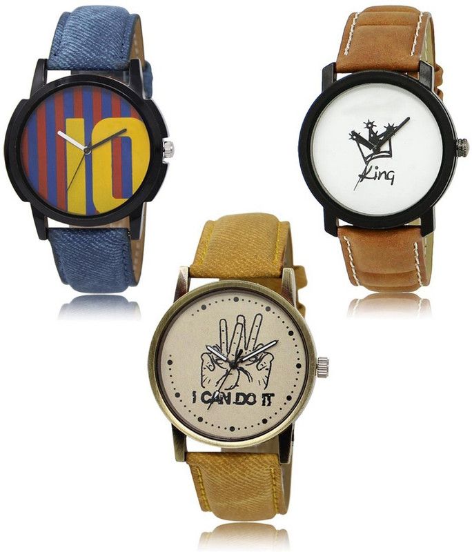 New latest Designer Combo of 3 Analog Watch - For Men LR-10-18-30