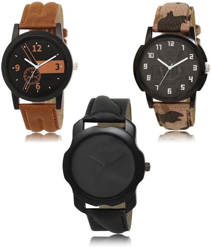 New latest Designer Combo of 3 Analog Watch - For Men LR-01-03-22