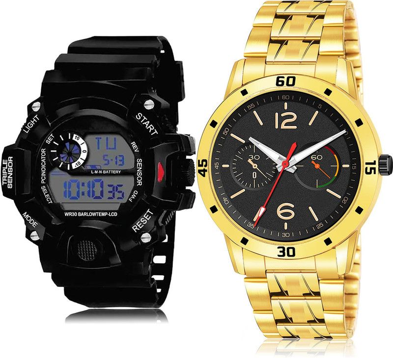 Analog-Digital Watch - For Men Latest Collection 2 Watch Combo For Boys And Men - BC24-(64-S-21)