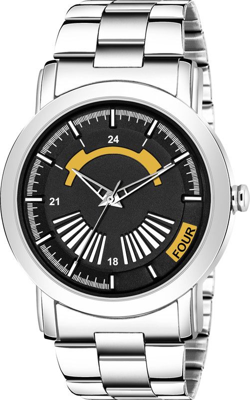 LATEST WATCH FOR BOYS WATCH WITH STAINLESS STEEL STRAPPED WATCH IN SILVER COLOUR Analog Watch - For Boys FDS 63