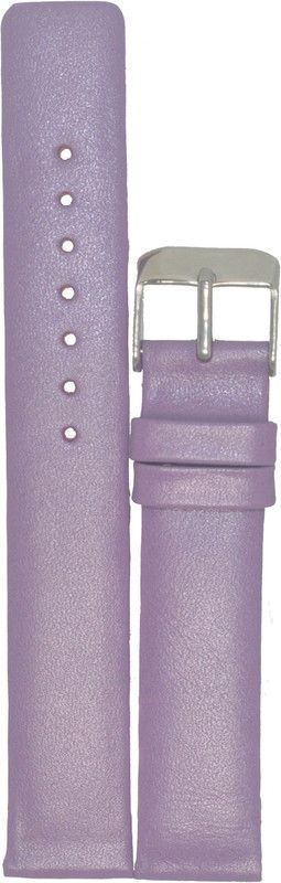 KOLET Plain Parallel E73 18 mm Genuine Leather Watch Strap  (Purple)