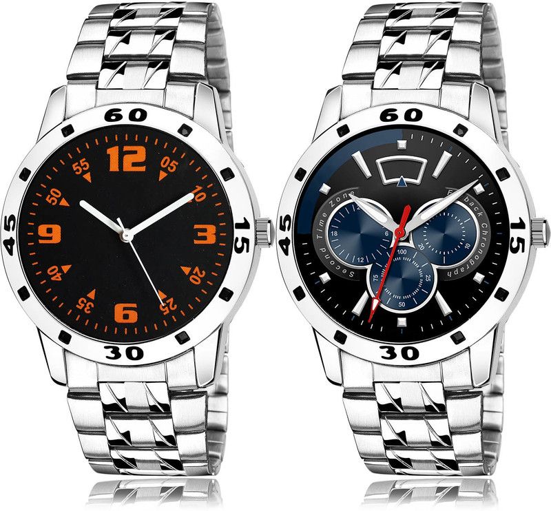 Analog Watch - For Men Contemporary Fancy 2 Watch Combo For Boys And Men - B862-(61-S-19)